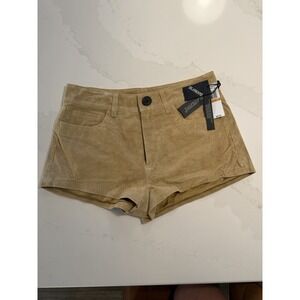 Blank NYC Casual Shorts Womens 29 Brown New Suede Flat Front 73K-8545